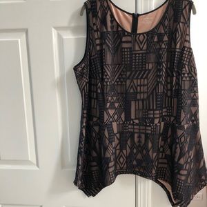 Sleeveless Peplum Top